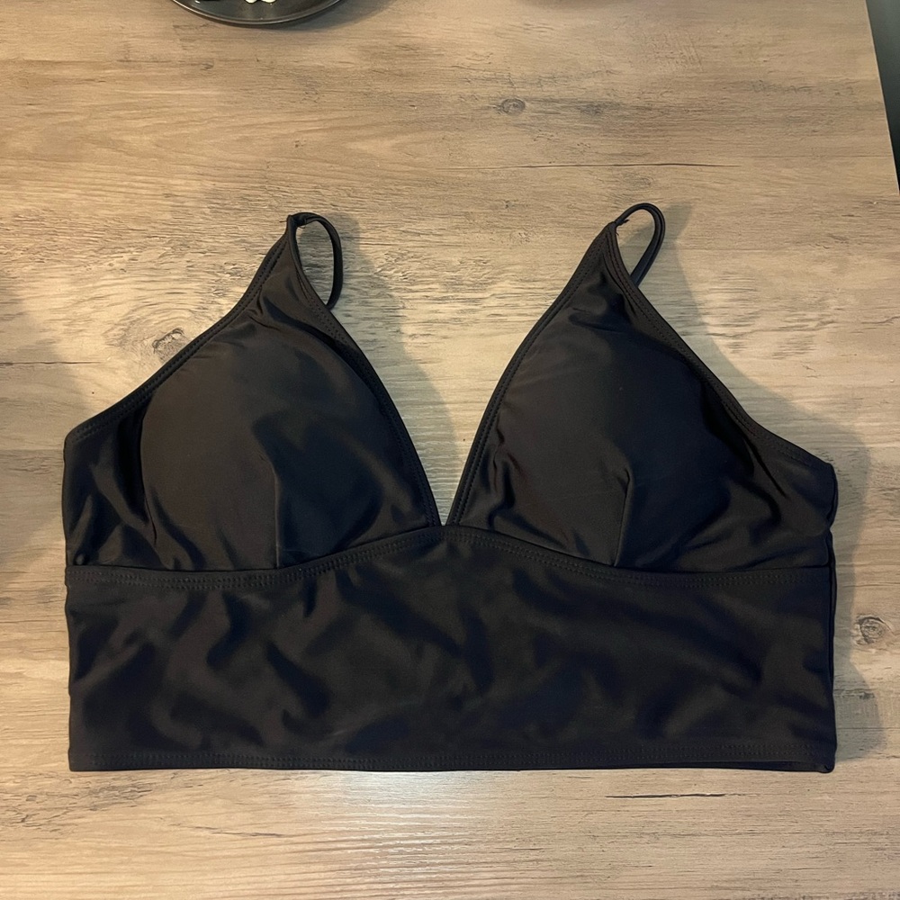 SHEIN Black Bikini Top